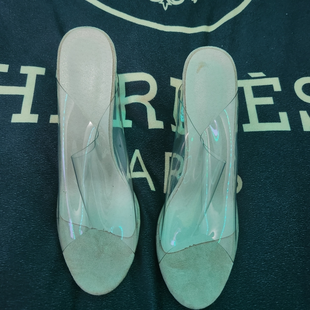 Clear heels